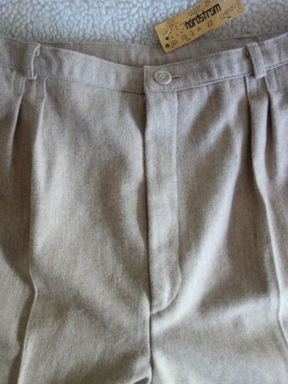 NWT New REGATTA SPORT / NORDSTROM Beige Wool Blend Slacks Pants – 12